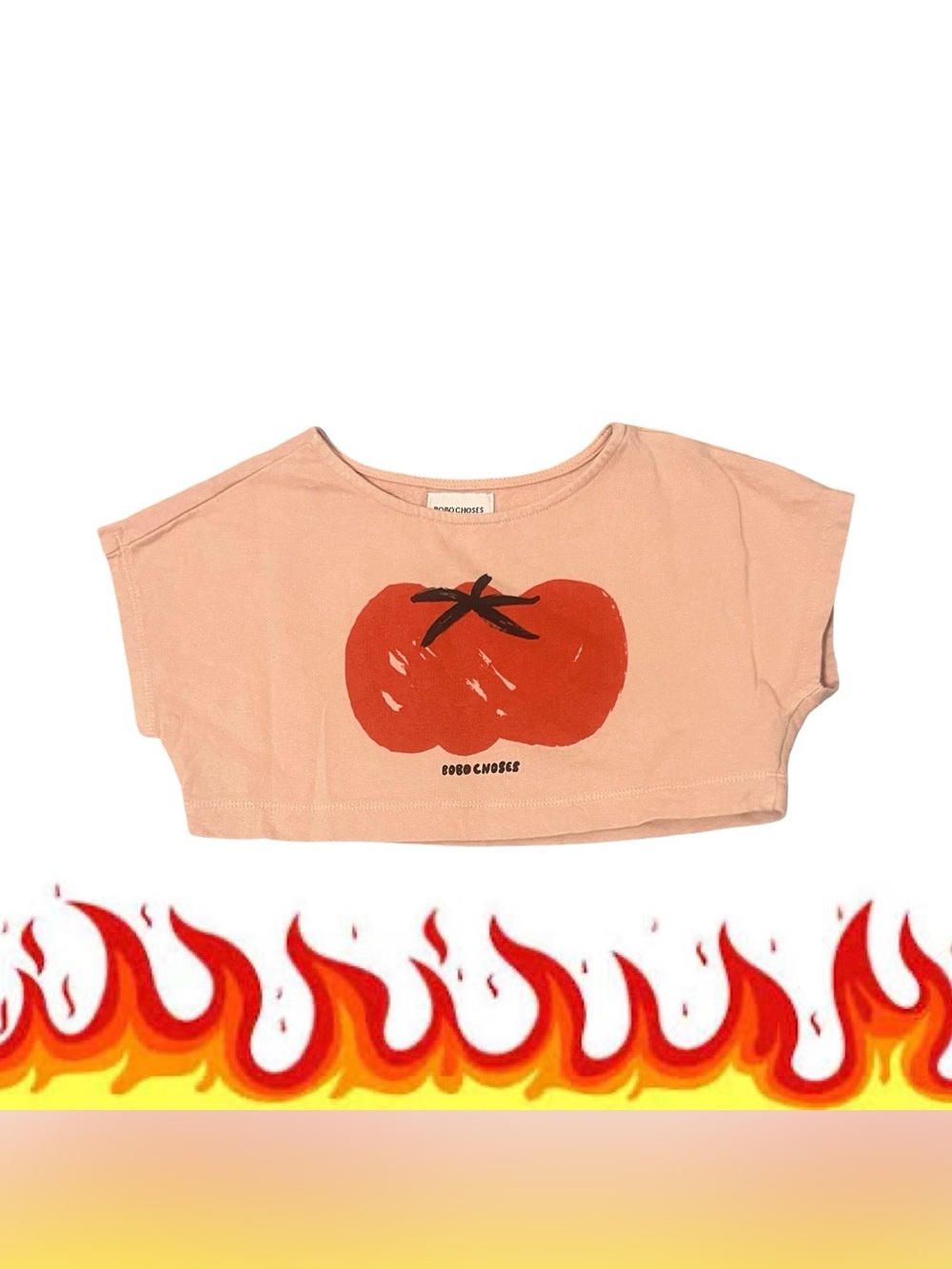 Bobo Choses Tomato Crop
Great condition 
2-3 years 
Pink
Retail $55